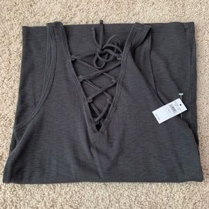 SOLD Aerie real soft tie tank top